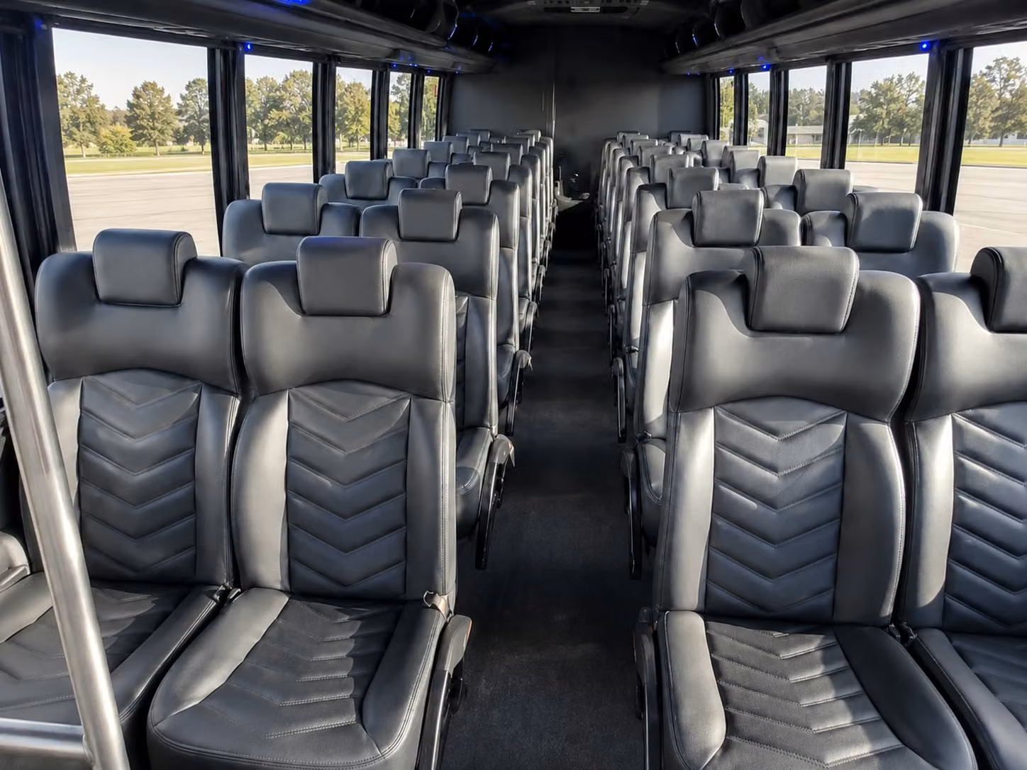 15 passenger minibus interior