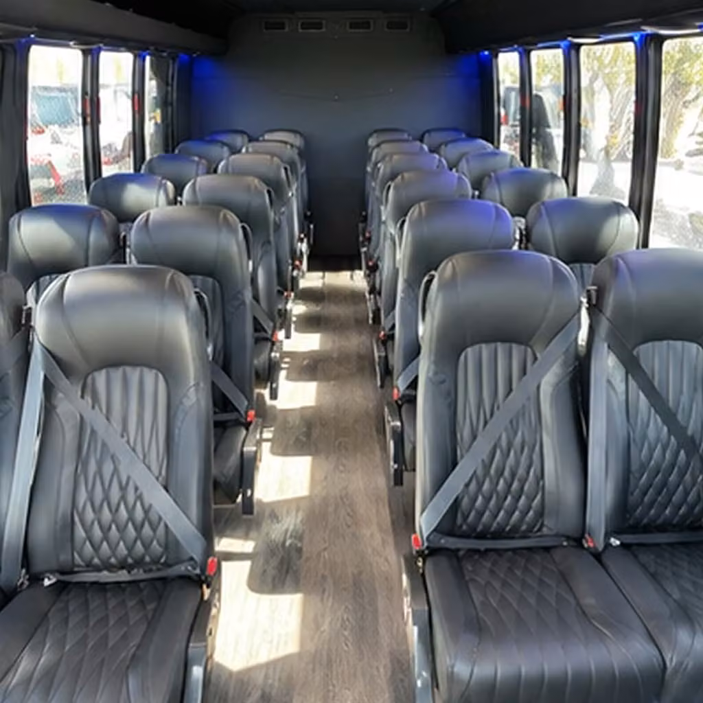 25 passenger minibus interior