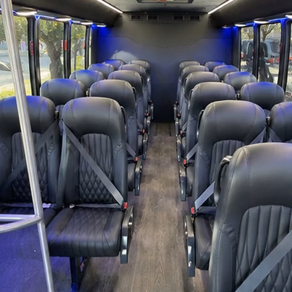 30 passenger minibus interior