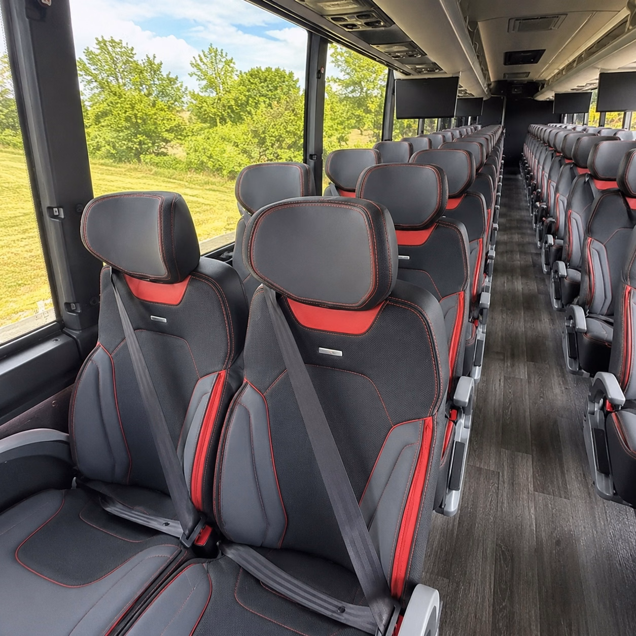 spokane valley charter bus interior