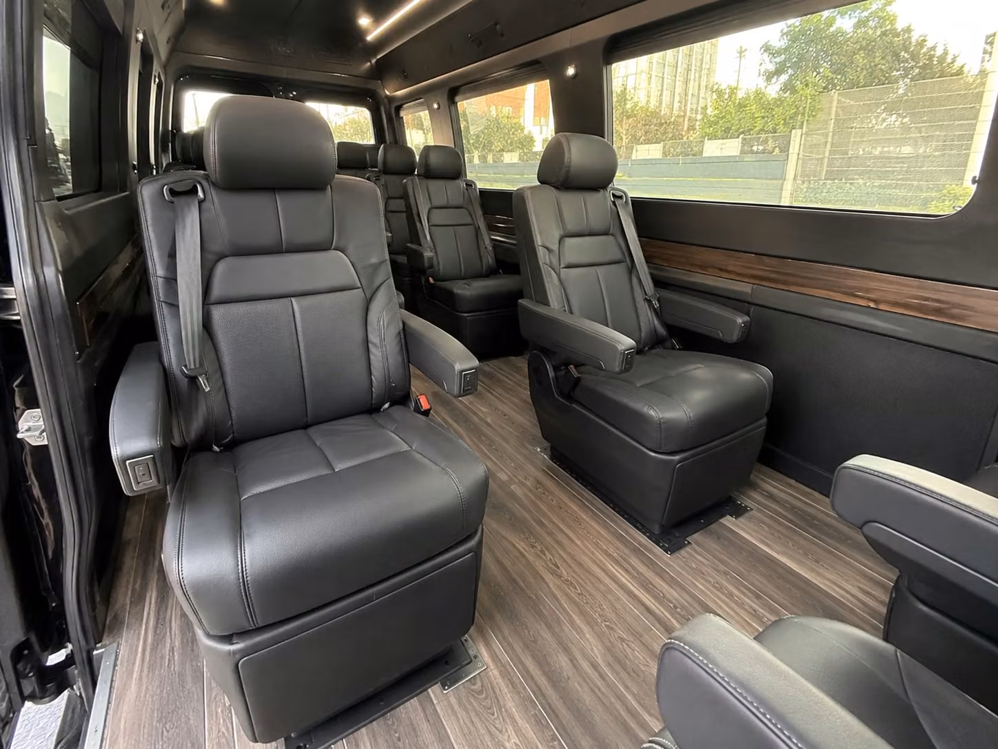 sprinter van with driver inside