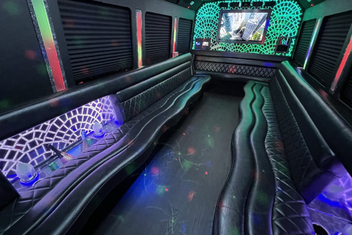 Spokane Valley Limo Bus Interior